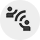 Icon of a person in profile with sound waves, representing a voice assistant or audio feature