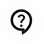 Map marker icon with question mark inside on white circular background, indicating unknown location or help.